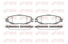 Sada brzdových destiček, kotoučová brzda KAWE 0457 00