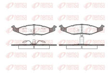 Sada brzdových destiček, kotoučová brzda KAWE 0477 00