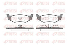 Sada brzdových destiček, kotoučová brzda KAWE 0482 00