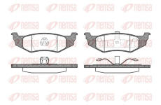 Sada brzdových destiček, kotoučová brzda KAWE 0482 40
