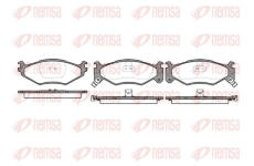 Sada brzdových destiček, kotoučová brzda KAWE 0483 02
