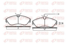 Sada brzdových destiček, kotoučová brzda KAWE 0487 02