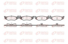 Sada brzdových destiček, kotoučová brzda KAWE 0493 00