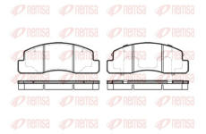 Sada brzdových destiček, kotoučová brzda KAWE 0495 00