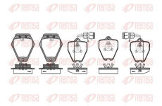 Sada brzdových destiček, kotoučová brzda KAWE 0508 02