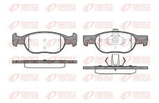 Sada brzdových destiček, kotoučová brzda KAWE 0588 20