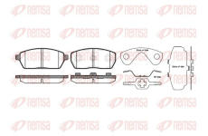 Sada brzdových destiček, kotoučová brzda KAWE 0593 00