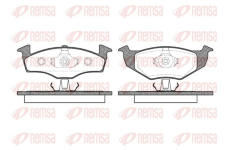 Sada brzdových destiček, kotoučová brzda KAWE 0609 10