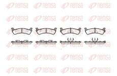 Sada brzdových destiček, kotoučová brzda KAWE 0617 12