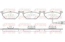 Sada brzdových destiček, kotoučová brzda KAWE 0633 41