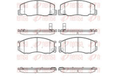 Sada brzdových destiček, kotoučová brzda KAWE 0636 04