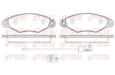 Sada brzdových destiček, kotoučová brzda KAWE 0643 30