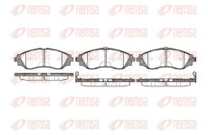 Sada brzdových destiček, kotoučová brzda KAWE 0645 12