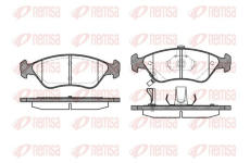 Sada brzdových destiček, kotoučová brzda KAWE 0648 02