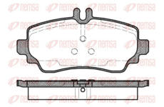 Sada brzdových destiček, kotoučová brzda KAWE 0650 02