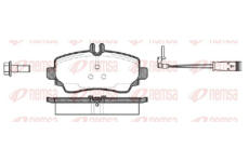 Sada brzdových destiček, kotoučová brzda KAWE 0650 22