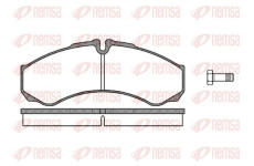 Sada brzdových destiček, kotoučová brzda KAWE 0651 10