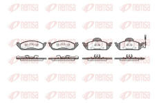 Sada brzdových destiček, kotoučová brzda KAWE 0697 01