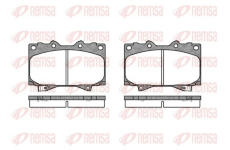 Sada brzdových destiček, kotoučová brzda KAWE 0707 04