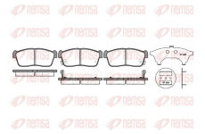 Sada brzdových destiček, kotoučová brzda KAWE 0724 02