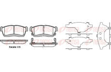 Sada brzdových destiček, kotoučová brzda KAWE 0724 42