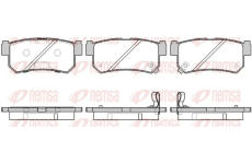 Sada brzdových destiček, kotoučová brzda KAWE 0746 42