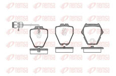 Sada brzdových destiček, kotoučová brzda KAWE 0752 12