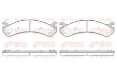 Sada brzdových destiček, kotoučová brzda KAWE 0756 02