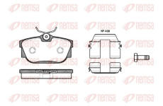 Sada brzdových destiček, kotoučová brzda KAWE 0767 10