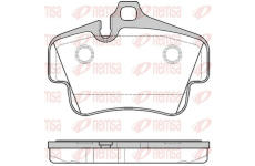 Sada brzdových destiček, kotoučová brzda KAWE 0773 30