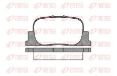 Sada brzdových destiček, kotoučová brzda KAWE 0801 00