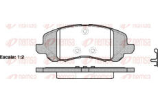 Sada brzdových destiček, kotoučová brzda KAWE 0804 20