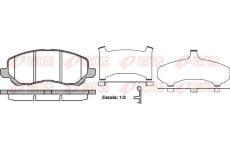 Sada brzdových destiček, kotoučová brzda KAWE 0804 31