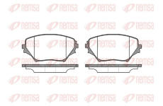 Sada brzdových destiček, kotoučová brzda KAWE 0813 00