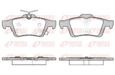 Sada brzdových destiček, kotoučová brzda KAWE 0842 11