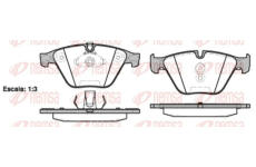 Sada brzdových destiček, kotoučová brzda KAWE 0857 20