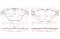 Sada brzdových destiček, kotoučová brzda KAWE 0857 50