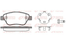 Sada brzdových destiček, kotoučová brzda KAWE 0858 30