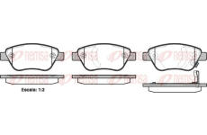 Sada brzdových destiček, kotoučová brzda KAWE 0858 31