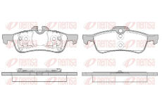 Sada brzdových destiček, kotoučová brzda KAWE 0862 20