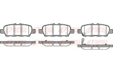 Sada brzdových destiček, kotoučová brzda KAWE 0876 31