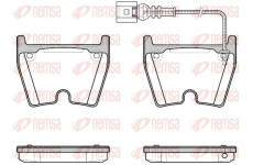 Sada brzdových destiček, kotoučová brzda KAWE 0896 11
