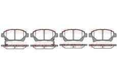 Sada brzdových destiček, kotoučová brzda KAWE 0971 12