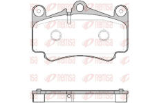 Sada brzdových destiček, kotoučová brzda KAWE 0981 00