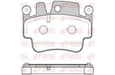 Sada brzdových destiček, kotoučová brzda KAWE 0982 00