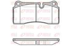 Sada brzdových destiček, kotoučová brzda KAWE 0983 40