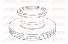 Brzdový kotouč KAWE NCA1011.20