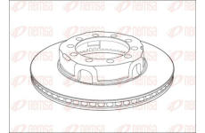 Brzdový kotouč KAWE NCA1017.20