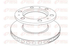 Brzdový kotouč KAWE NCA1018.20