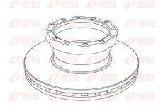 Brzdový kotouč KAWE NCA1043.20